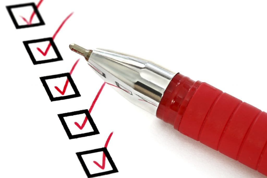 generic checklist