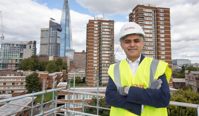 London Mayor on a development site